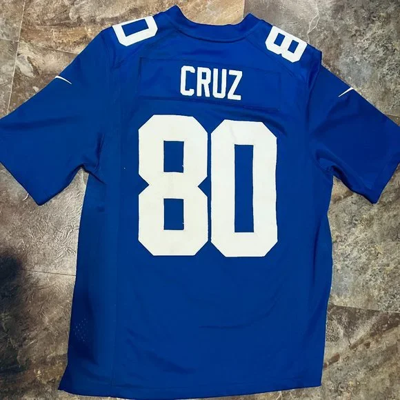 VICTOR CRUZ~NEW YORK GIANTS SPORTS JERSEY, SZ: LG~ BY NIKE